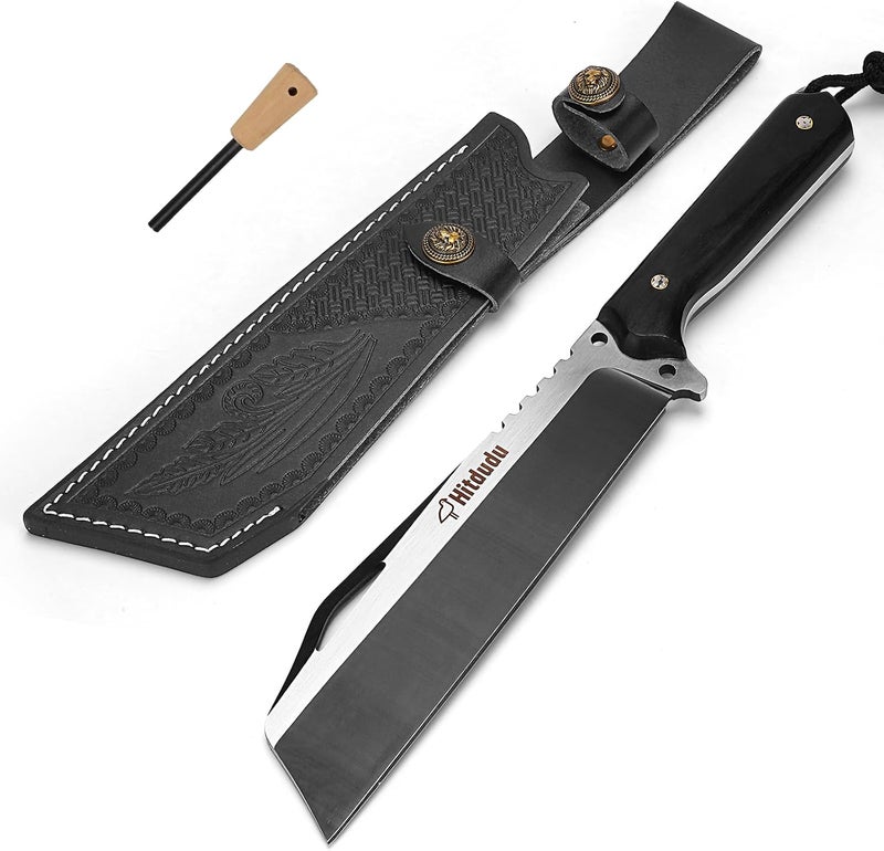 Hitdudu Machete with Sheath - Heavy Duty Bushcraft Hunting Knife, Multi-Purpose Knife for Gardening, Camping, Hunting and Bushcraft - Image 1